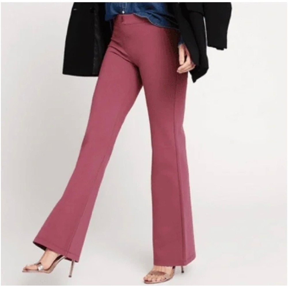 Betabrand NWOT Classic Dress Pant Yoga Pants‎ Boot Cut DPYP Mauve Large Stretchy